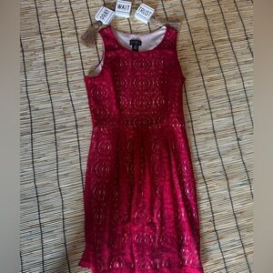 Enfocus Studio Magenta Lace Formal Dress